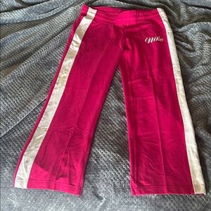 NWOT Nike Hot Pink/Raspberry Nike Track Pants with White Side Stripes